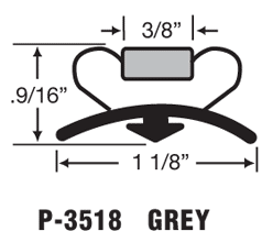 HERRICK- P3518 ( Door Gasket) 8ft length